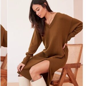 Wilfred Brown Sweater Dress
